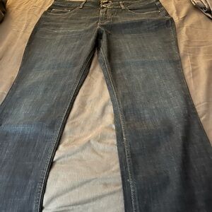 Lee Blue straight leg Denim with Subtle Fading